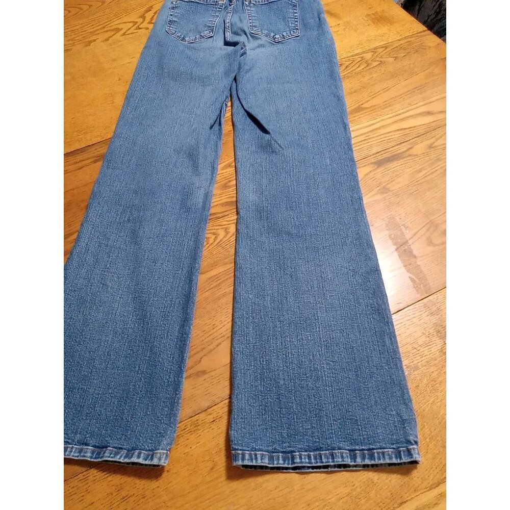 NYDJ Jeans 10 Womens BLUE BOOTCUT Preowned Summer Winter Casual Work Used Chic - Picture 10 of 10